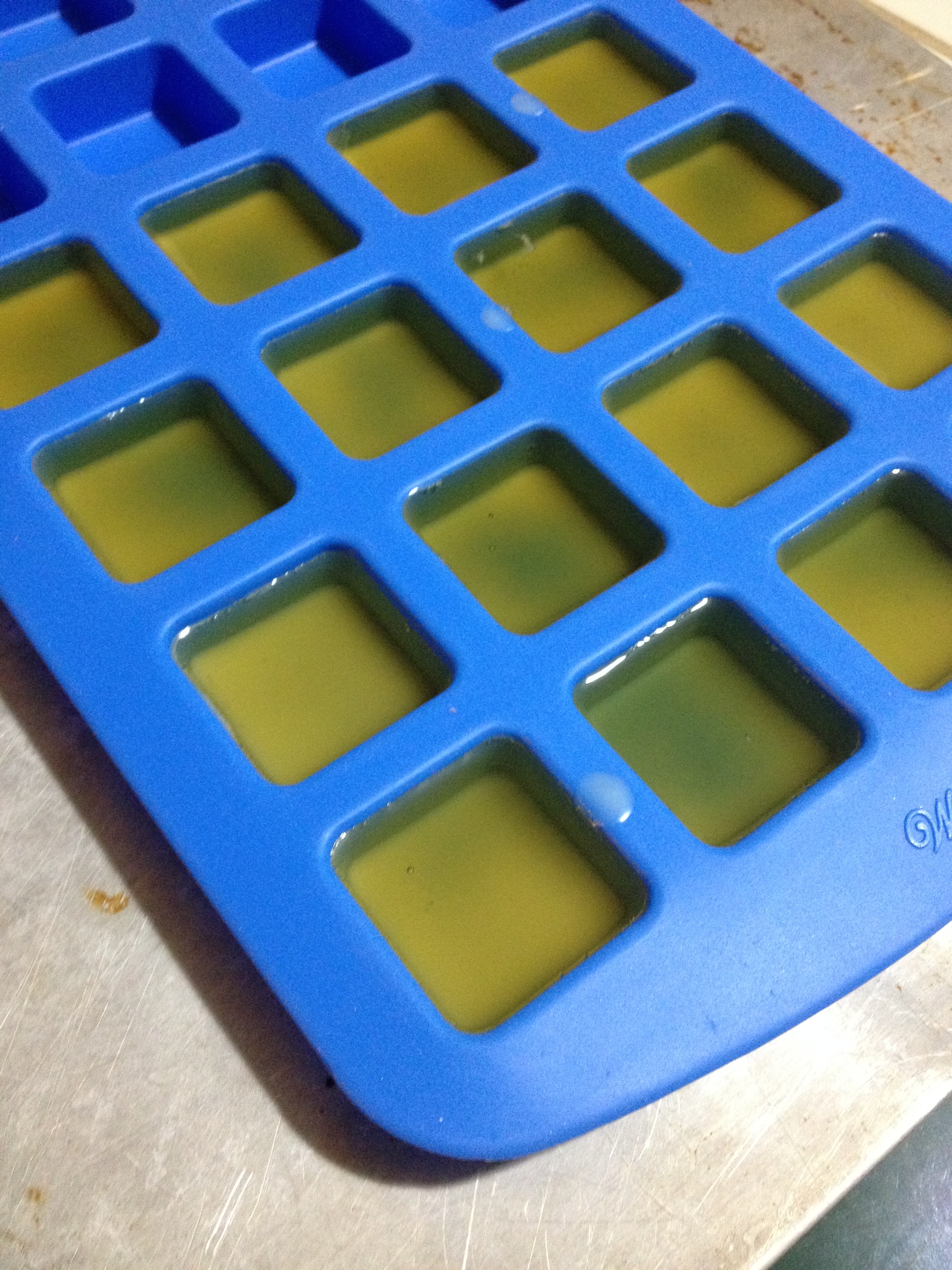 lotion bars in mold