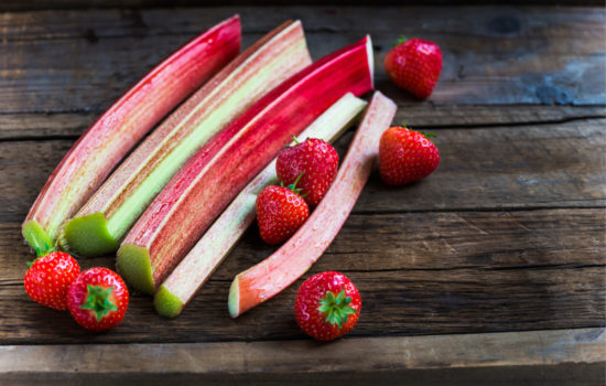 Strawberry Rhubarb Crumb-Bumble